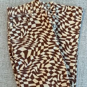 Pacsun Two Tone Trippy Ultra High Rise Slim Jeans